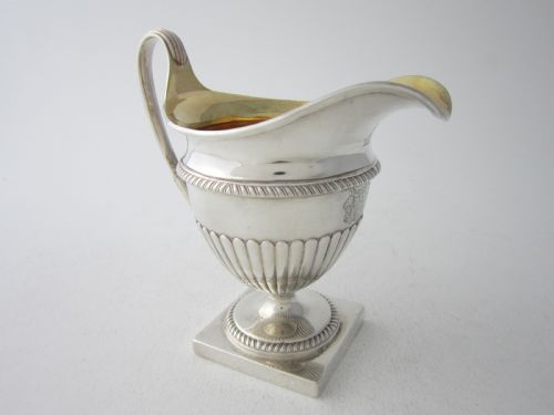 PAUL STORR ANTIQUE STERLING SILVER CREAM JUG - ADDITIONAL PHOTO 2