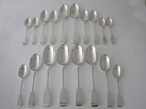 ANTIQUE VICTORIAN STERLING SILVER CANTEEN OF CUTLERY - ADDITIONAL PHOTO 8