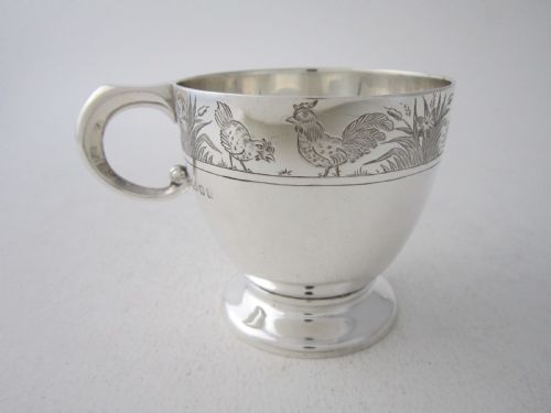 ANTIQUE GEORGE V STERLING SILVER CHRISTENING MUG - ADDITIONAL PHOTO 10