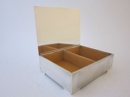 ART DECO STERLING SILVER CIGARCIGARETTE BOX - ADDITIONAL PHOTO 1