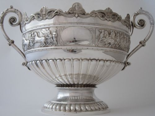 scottish antique victorian sterling silver bowl - CATEGORY: ANTIQUE SILVER - DATED VICTORIAN