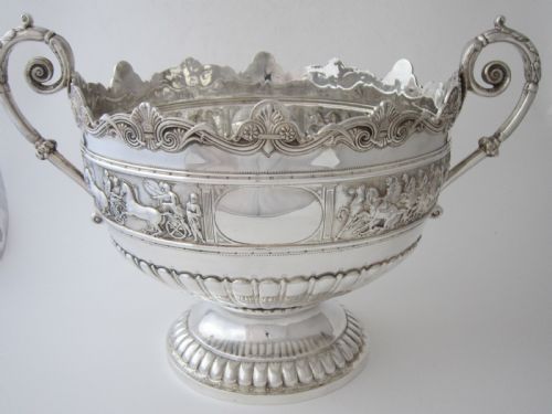 SCOTTISH ANTIQUE VICTORIAN STERLING SILVER BOWL - ADDITIONAL PHOTO 1