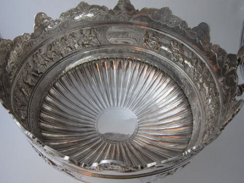 SCOTTISH ANTIQUE VICTORIAN STERLING SILVER BOWL - ADDITIONAL PHOTO 2
