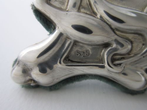 CHESTER ART NOUVEAU STERLING SILVER PHOTOGRAPH FRAME - ADDITIONAL PHOTO 5