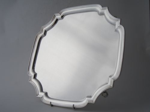 13 12 antique sterling silver drinks traysalver 1930 - CATEGORY: ANTIQUE SILVER - DATED 1930