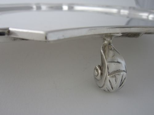13 12 ANTIQUE STERLING SILVER DRINKS TRAYSALVER 1930 - ADDITIONAL PHOTO 4
