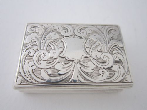 antique victorian sterling silver vinaigrette - CATEGORY: ANTIQUE SILVER - DATED VICTORIAN