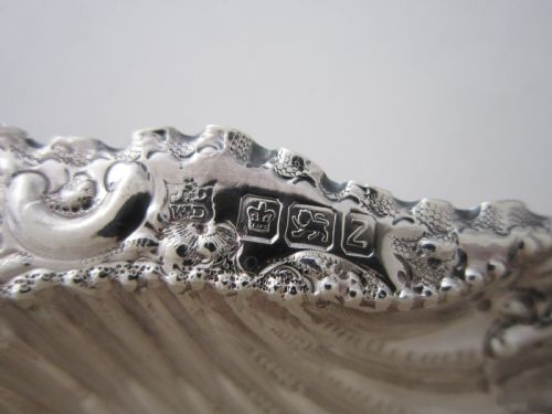 ANTIQUE VICTORIAN STERLING SILVER BUTTER SHELLS - ADDITIONAL PHOTO 10