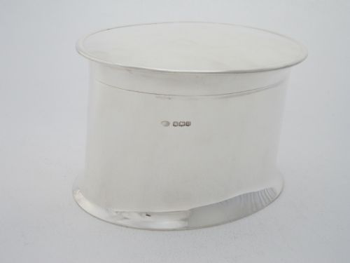 ANTIQUE GEORGE V STERLING SILVER BISCUIT BOX - ADDITIONAL PHOTO 1