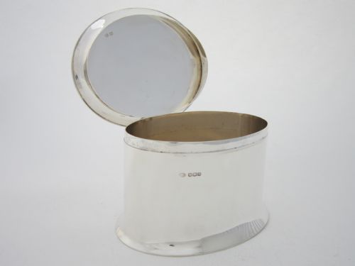 ANTIQUE GEORGE V STERLING SILVER BISCUIT BOX - ADDITIONAL PHOTO 2