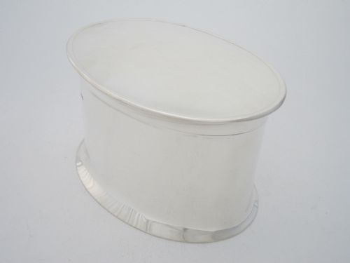 ANTIQUE GEORGE V STERLING SILVER BISCUIT BOX - ADDITIONAL PHOTO 4