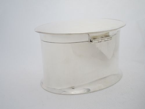 ANTIQUE GEORGE V STERLING SILVER BISCUIT BOX - ADDITIONAL PHOTO 5