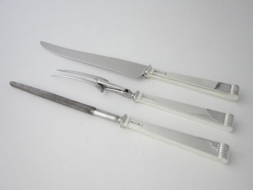 ELIZABETH II STERLING SILVER GLAMS PATTERN CANTEEN OF CUTLERY - ADDITIONAL PHOTO 6