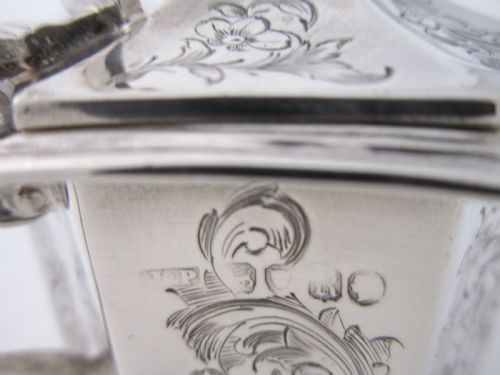 ANTIQUE VICTORIAN STERLING SILVER MUSTARD POT - ADDITIONAL PHOTO 7