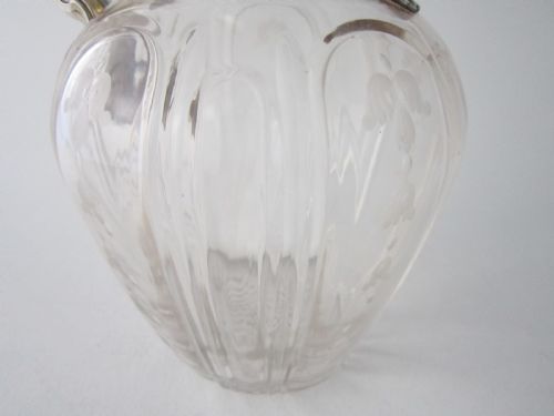 ANTIQUE VICTORIAN STERLING SILVER GLASS CLARET JUG 1898 - ADDITIONAL PHOTO 10