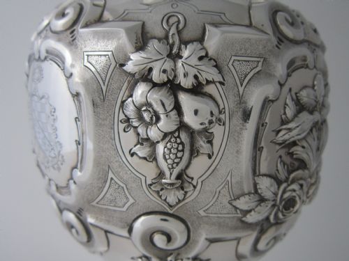 ANTIQUE VICTORIAN STERLING SILVER WINE EWERJUG 1861 - ADDITIONAL PHOTO 6