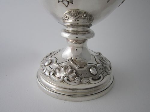 ANTIQUE VICTORIAN STERLING SILVER WINE EWERJUG 1861 - ADDITIONAL PHOTO 10