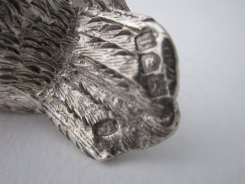 ANTIQUE EDWARDIAN STERLING SILVER NOVELTY BIRD PEPPER - ADDITIONAL PHOTO 6