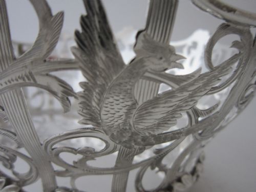 ANTIQUE EDWARDIAN STERLING SILVER BASKETSDISHES - ADDITIONAL PHOTO 6
