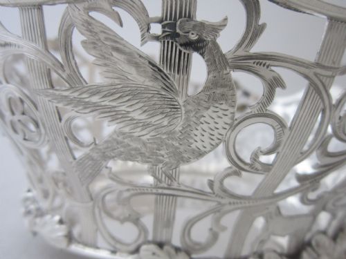 ANTIQUE EDWARDIAN STERLING SILVER BASKETSDISHES - ADDITIONAL PHOTO 8