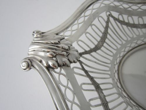 ANTIQUE EDWARDIAN STERLING SILVER COMPORTDISH - ADDITIONAL PHOTO 5