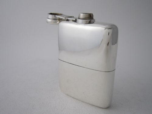 ASPREY ANTIQUE GEORGE V STERLING SILVER HIP FLASK - ADDITIONAL PHOTO 1