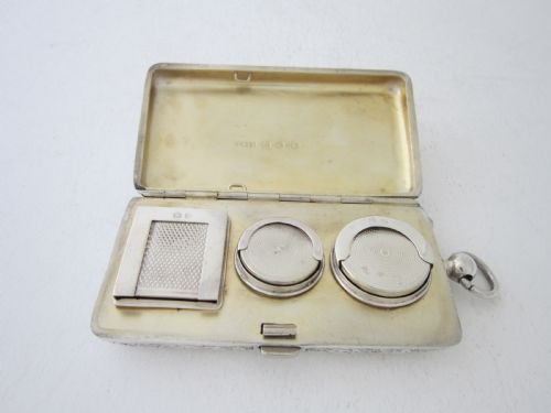 ANTIQUE VICTORIAN STERLING SILVER COMBINATION SOVEREIGNSTAMP CASE - ADDITIONAL PHOTO 1