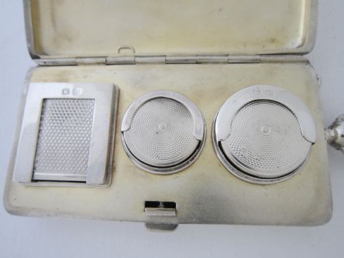 ANTIQUE VICTORIAN STERLING SILVER COMBINATION SOVEREIGNSTAMP CASE - ADDITIONAL PHOTO 6