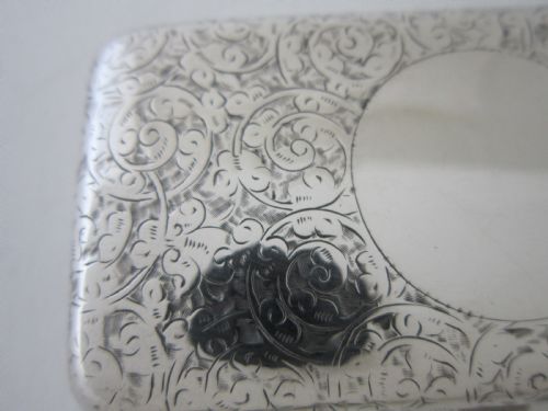 ANTIQUE VICTORIAN STERLING SILVER COMBINATION SOVEREIGNSTAMP CASE - ADDITIONAL PHOTO 7