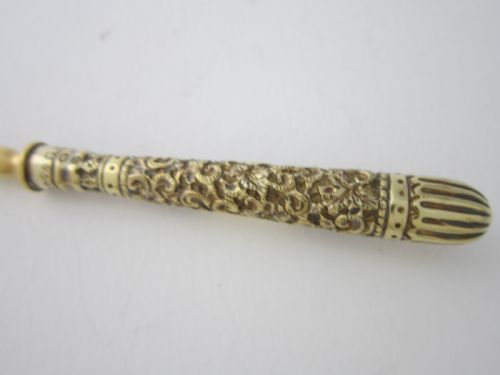 ANTIQUE VICTORIAN STERLING SILVER GILT ICE CREAM SET - ADDITIONAL PHOTO 8