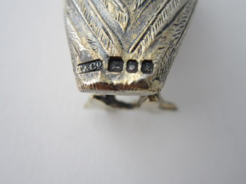 TIFFANY ELIZABETH II CAST STERLING SILVER OWL SALT PEPPER SHAKERS - ADDITIONAL PHOTO 8