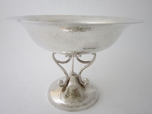 arts crafts sterling silver comport - CATEGORY: ANTIQUE SILVER - DATED 1900