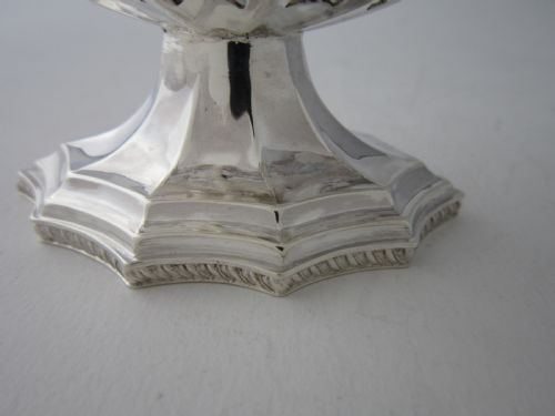 ANTIQUE EDWARDIAN STERLING SILVER SUGAR BASKET 1901 - ADDITIONAL PHOTO 8