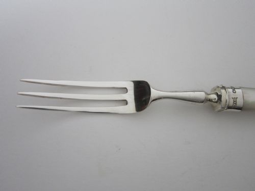 ANTIQUE GEORGE V STERLING SILVER MOTHEROFPEARL CUTLERY SET - ADDITIONAL PHOTO 7