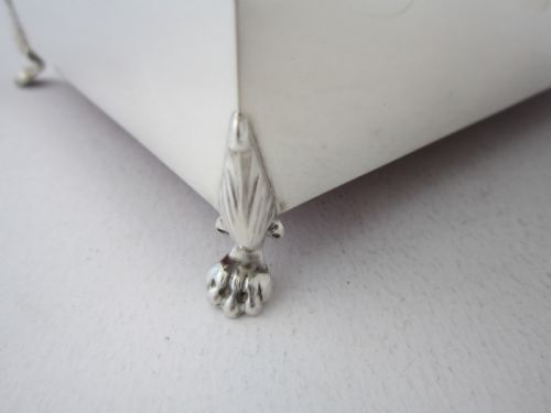 CHESTER ANTIQUE EDWARDIAN STERLING SILVER JEWELLERY BOX 1906 - ADDITIONAL PHOTO 5