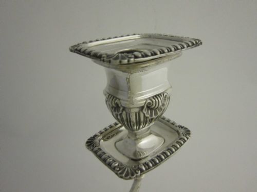 ANTIQUE EDWARDIAN STERLING SILVER CANDELABRA - ADDITIONAL PHOTO 5