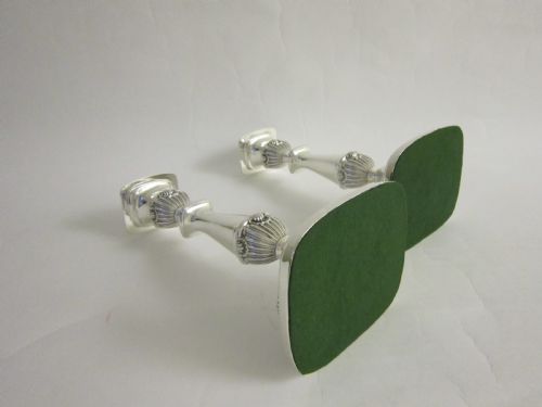 ANTIQUE EDWARDIAN STERLING SILVER CANDELABRA - ADDITIONAL PHOTO 8