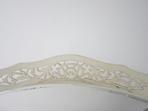 ANTIQUE GEORGE V STERLING SILVER GALLERY TRAY - ADDITIONAL PHOTO 2
