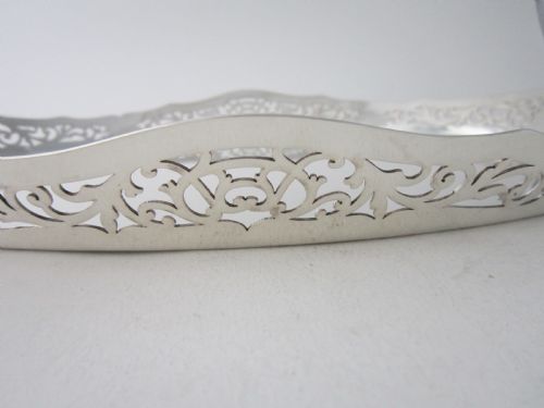 ANTIQUE GEORGE V STERLING SILVER GALLERY TRAY - ADDITIONAL PHOTO 5