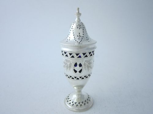 ANTIQUE GEORGE V STERLING SILVER CONDIMENT SET 192830 - ADDITIONAL PHOTO 5