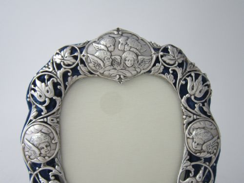 7 14 ANTIQUE VICTORIAN STERLING SILVER PHOTO FRAME 1897 - ADDITIONAL PHOTO 4