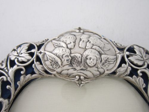 7 14 ANTIQUE VICTORIAN STERLING SILVER PHOTO FRAME 1897 - ADDITIONAL PHOTO 6