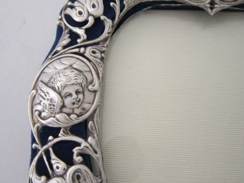 7 14 ANTIQUE VICTORIAN STERLING SILVER PHOTO FRAME 1897 - ADDITIONAL PHOTO 10