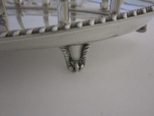 ANTIQUE EDWARDIAN STERLING SILVER TOAST RACK 1909 - ADDITIONAL PHOTO 6