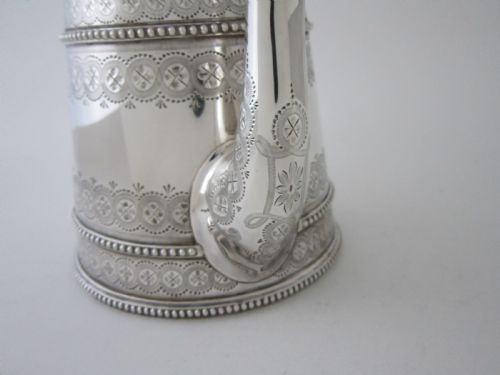 ANTIQUE VICTORIAN STERLING SILVER TEA COFFEE SET 1881 - ADDITIONAL PHOTO 8