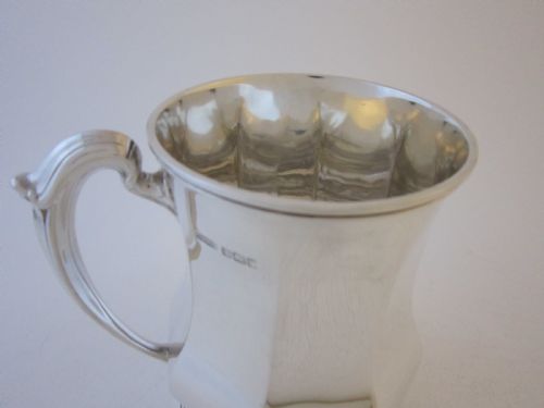ANTIQUE GEORGE V STERLING SILVER PINT MUG 1933 - ADDITIONAL PHOTO 3