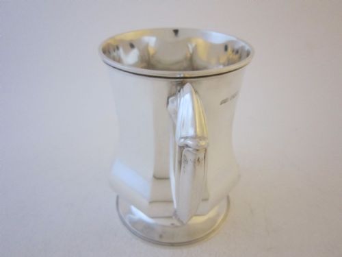 ANTIQUE GEORGE V STERLING SILVER PINT MUG 1933 - ADDITIONAL PHOTO 5
