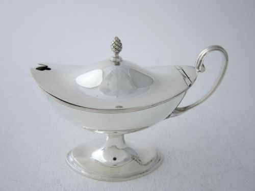 ANTIQUE GEORGE V STERLING SILVER CONDIMENT SET 1925 - ADDITIONAL PHOTO 4