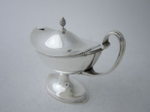 ANTIQUE GEORGE V STERLING SILVER CONDIMENT SET 1925 - ADDITIONAL PHOTO 5