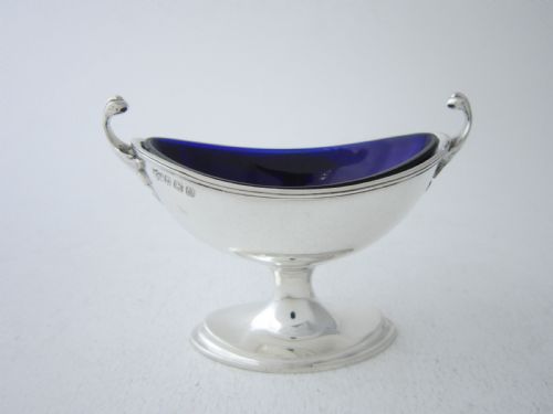 ANTIQUE GEORGE V STERLING SILVER CONDIMENT SET 1925 - ADDITIONAL PHOTO 8
